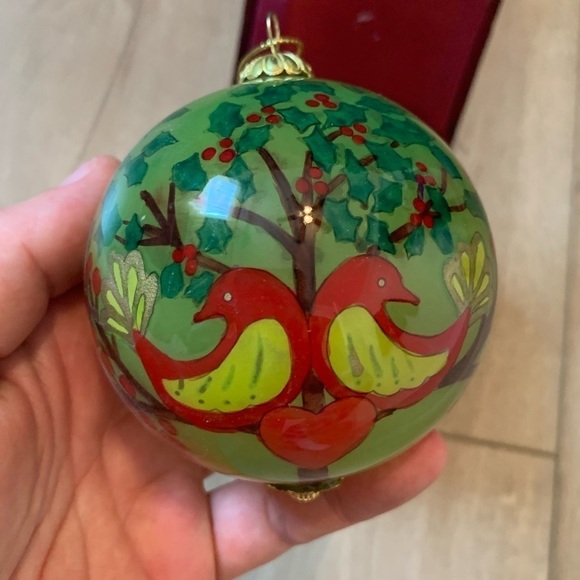 2008 Li Bien Merry Christmas Hand Painted Ornament with Box - Picture 1 of 7